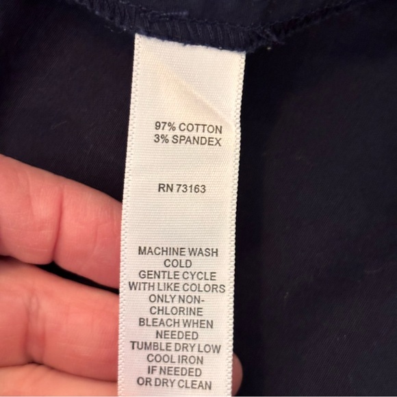 Neiman Marcus Ruffled Navy Wrap Dress, size 14, Classic Church Work School Girly - Picture 8 of 10